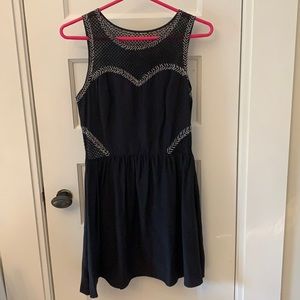 NWOT Parker black silk dress